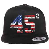 Trump 2024 Save America Save America Again Trump Flat Bill Trucker Hat