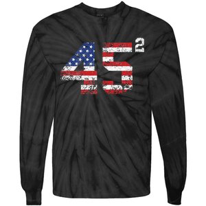 Trump 2024 Save America Save America Again Trump Tie-Dye Long Sleeve Shirt