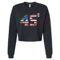 Trump 2024 Save America Save America Again Trump Cropped Pullover Crew