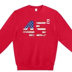 Trump 2024 Save America Save America Again Trump Premium Crewneck Sweatshirt