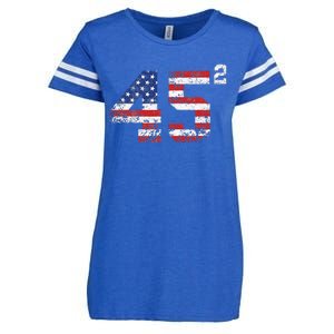 Trump 2024 Save America Save America Again Trump Enza Ladies Jersey Football T-Shirt