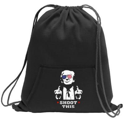 Trump 2024 Shoot This Sweatshirt Cinch Pack Bag