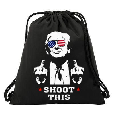 Trump 2024 Shoot This Drawstring Bag