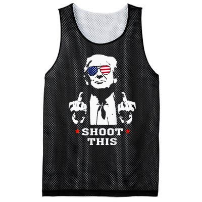 Trump 2024 Shoot This Mesh Reversible Basketball Jersey Tank