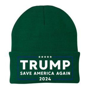 Trump 2024 Save America Save America Again Trump Knit Cap Winter Beanie