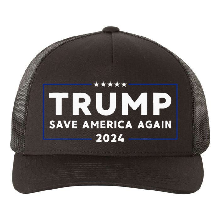 Trump 2024 Save America Save America Again Trump Yupoong Adult 5-Panel Trucker Hat