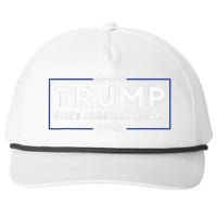 Trump 2024 Save America Save America Again Trump Snapback Five-Panel Rope Hat