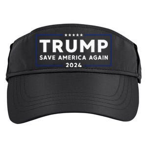 Trump 2024 Save America Save America Again Trump Adult Drive Performance Visor