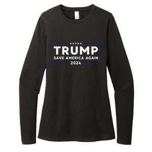 Trump 2024 Save America Save America Again Trump Womens CVC Long Sleeve Shirt