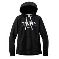 Trump 2024 Save America Save America Again Trump Women's Fleece Hoodie