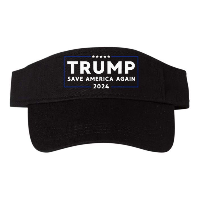 Trump 2024 Save America Save America Again Trump Valucap Bio-Washed Visor