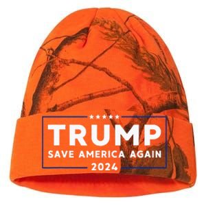 Trump 2024 Save America Save America Again Trump Kati Licensed 12" Camo Beanie