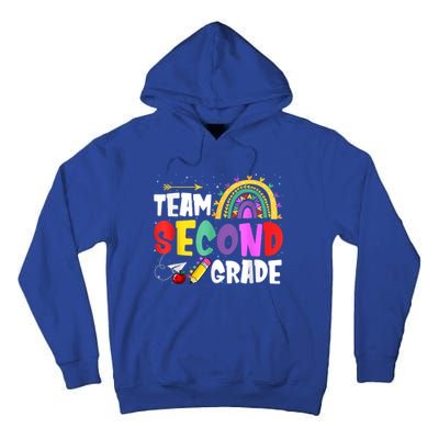 Team 2Nd Second Grade Teacher Back To School Vintage Gift Tall Hoodie