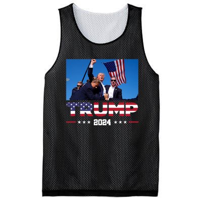 Trump 2024 Survived Shot At Rally Mesh Reversible Basketball Jersey Tank