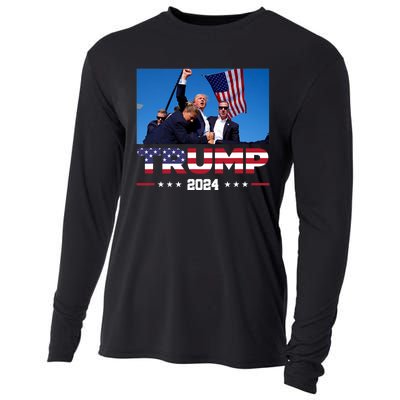 Trump 2024 Survived Shot At Rally Cooling Performance Long Sleeve Crew