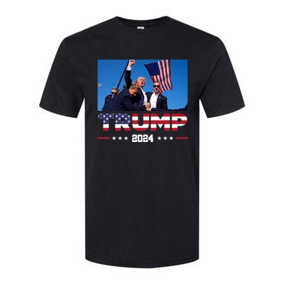 Trump 2024 Survived Shot At Rally Softstyle CVC T-Shirt