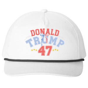 Trump 2024 Second Term Classic 47th President Cute American Snapback Five-Panel Rope Hat