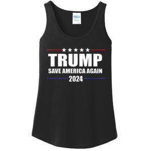 Trump 2024 Save America Save America Again Trump Ladies Essential Tank