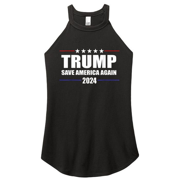 Trump 2024 Save America Save America Again Trump Women's Perfect Tri Rocker Tank