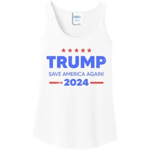 Trump 2024 Save America Again Ladies Essential Tank