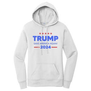 Trump 2024 Save America Again Women's Pullover Hoodie