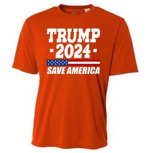 Trump 2024 Save America Cooling Performance Crew T-Shirt