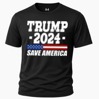 Trump 2024 Save America Cooling Performance Crew T-Shirt