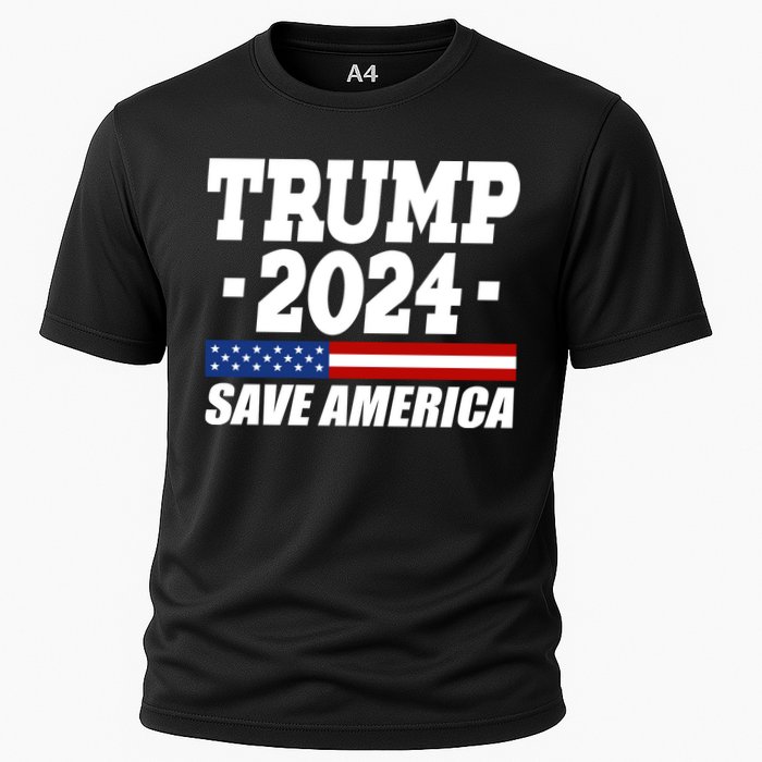 Trump 2024 Save America Cooling Performance Crew T-Shirt