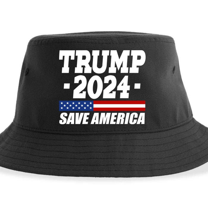 Trump 2024 Save America Sustainable Bucket Hat