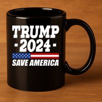 Trump 2024 Save America 11oz C Handle Ceramic Mug
