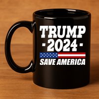 Trump 2024 Save America 11oz C Handle Ceramic Mug