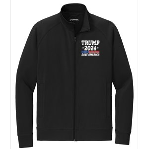 Trump 2024 Save America Stretch Full-Zip Cadet Jacket