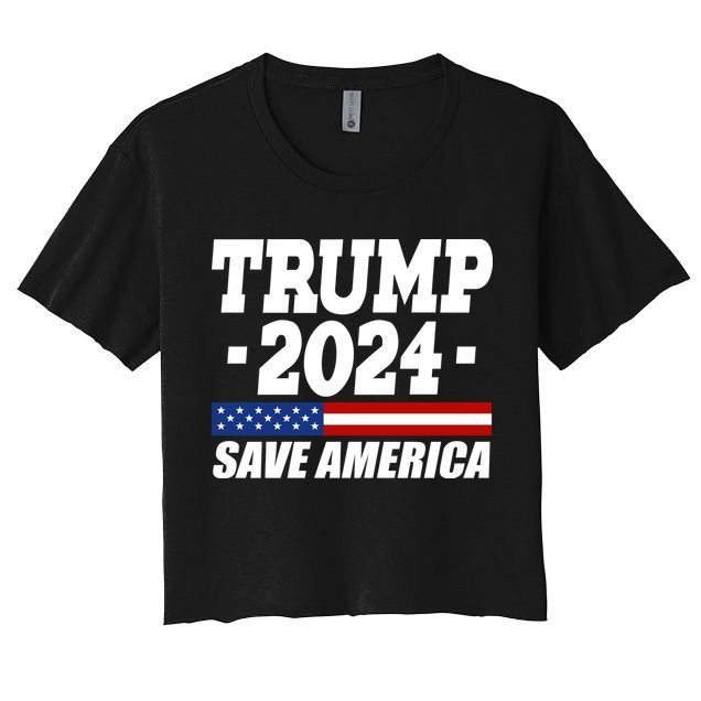 Trump 2024 Save America Crop Top