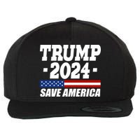 Trump 2024 Save America Wool Snapback Cap