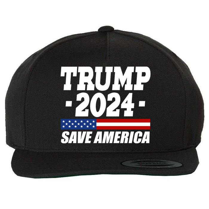Trump 2024 Save America Wool Snapback Cap