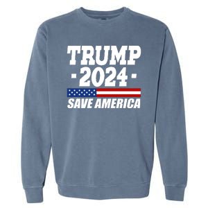 Trump 2024 Save America Garment-Dyed Sweatshirt