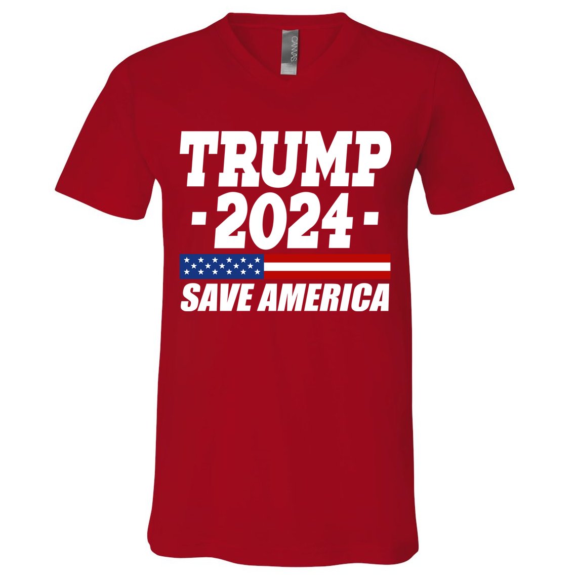 Trump 2024 Save America V-Neck T-Shirt