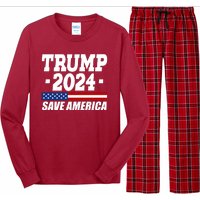 Trump 2024 Save America Long Sleeve Pajama Set