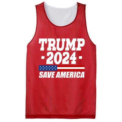 Trump 2024 Save America Mesh Reversible Basketball Jersey Tank