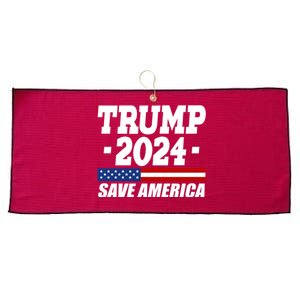 Trump 2024 Save America Large Microfiber Waffle Golf Towel