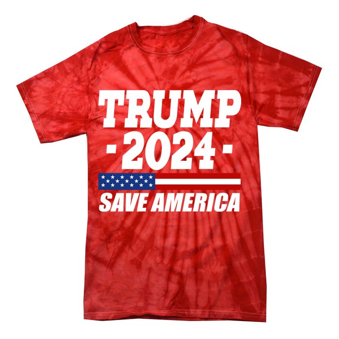 Trump 2024 Save America Tie-Dye T-Shirt