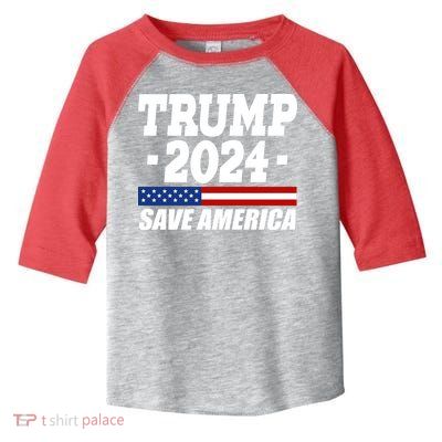 Trump 2024 Save America Toddler Fine Jersey T-Shirt