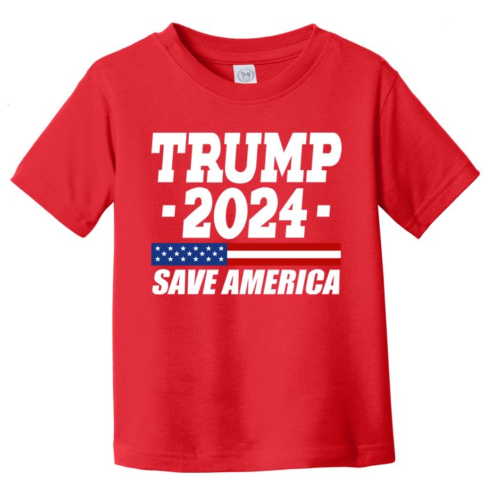 Trump 2024 Save America Toddler T-Shirt
