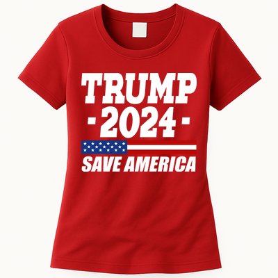 Trump 2024 Save America Womens T-Shirt