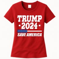 Trump 2024 Save America Womens T-Shirt