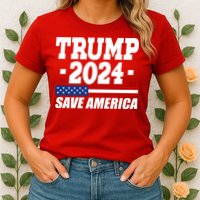 Trump 2024 Save America Womens T-Shirt