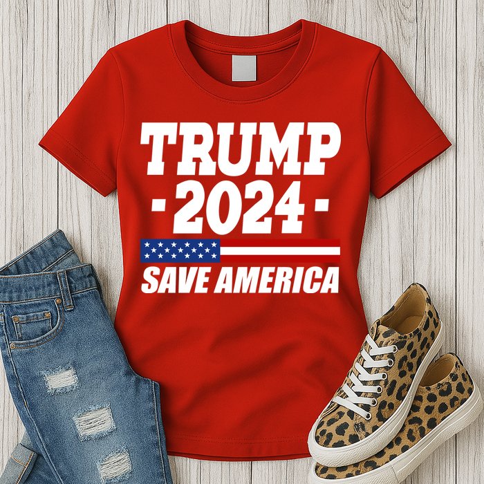 Trump 2024 Save America Womens T-Shirt