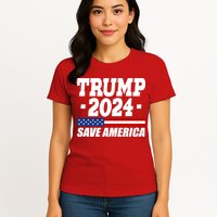Trump 2024 Save America Womens T-Shirt
