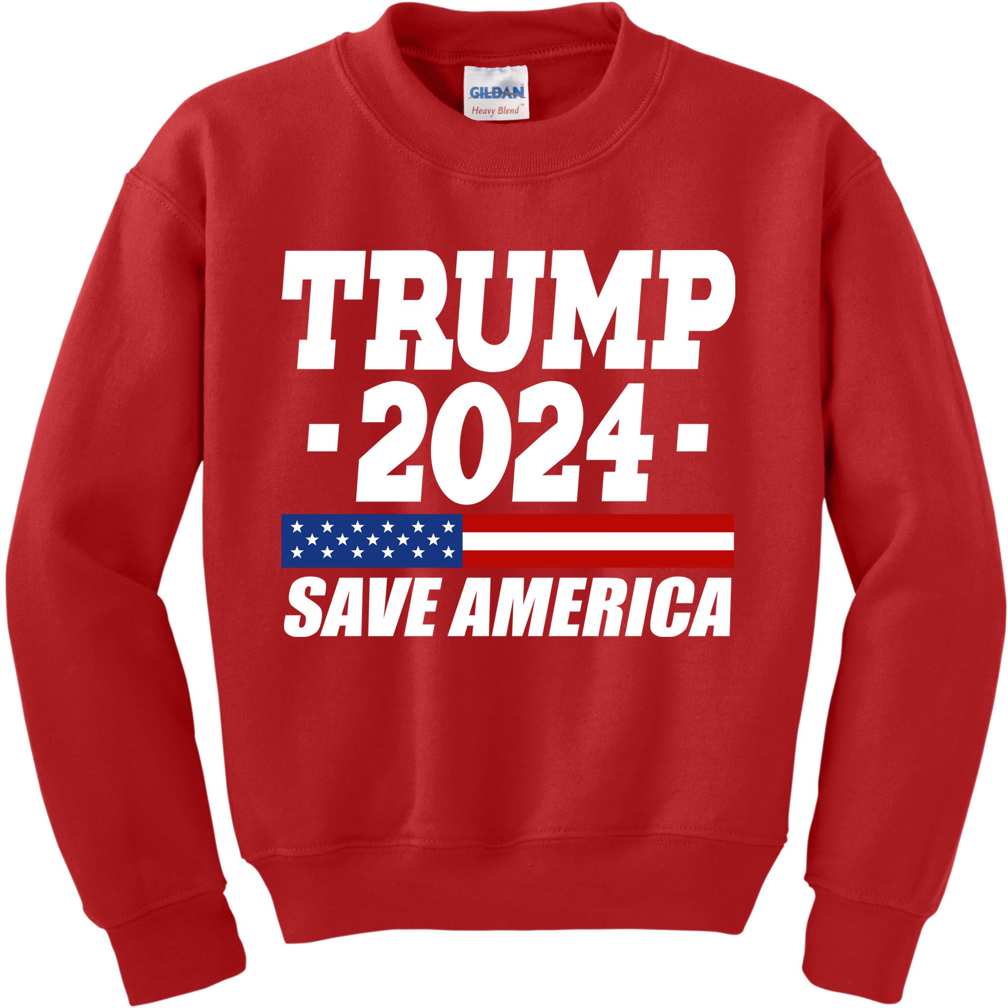 Trump 2024 Save America Kids Sweatshirt