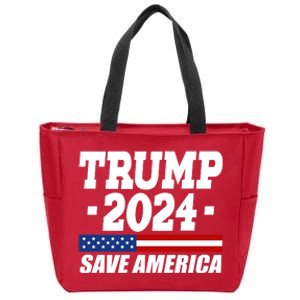 Trump 2024 Save America Zip Tote Bag